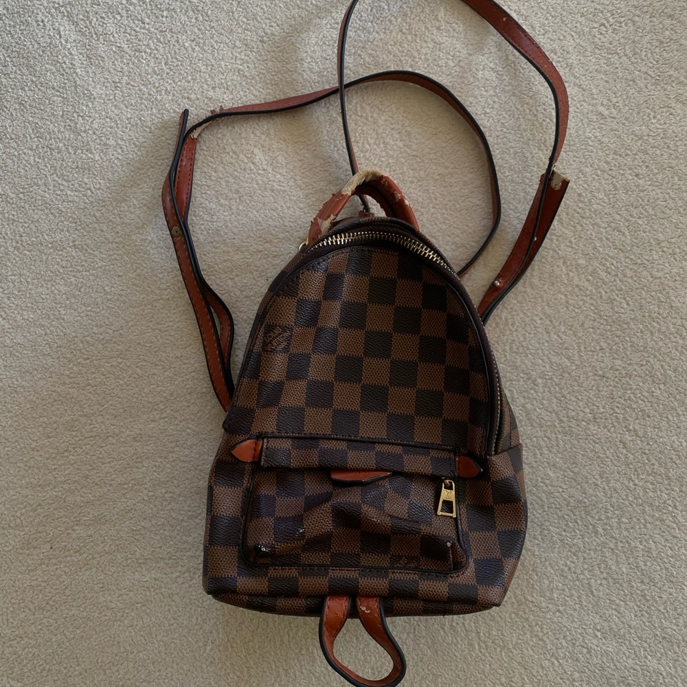 Brown Mini Backpack